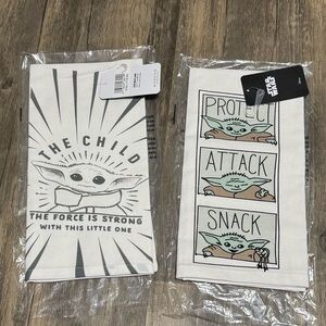 Disney Star Wars Mandalorian Grogu Kitchen Towels Cotton - Set of Two